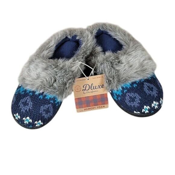 Dluxe by Dearfoams Sweater Knit Clog Slipper Sz S - Picture 1 of 8